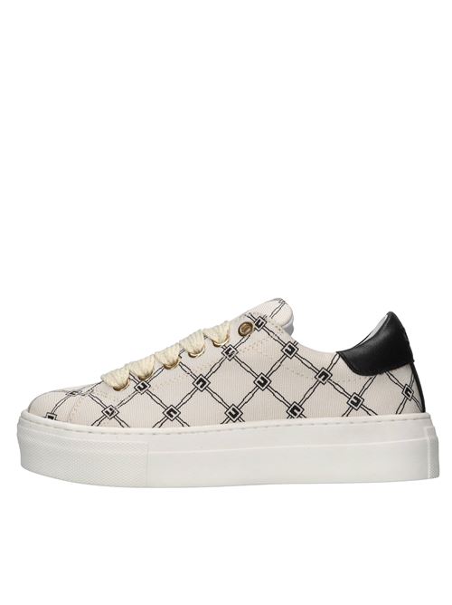 Sneakers in pelle e tessuto ELISABETTA FRANCHI | F4A9-E0245-1734A257BEIGE-NERO